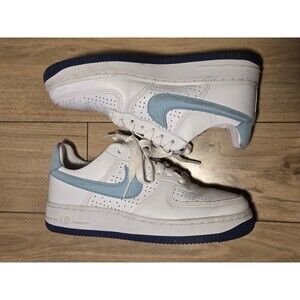 Nike Air Force 1 Low PR Day Puerto Rico White Light Blue Leather 2022 DQ9200-100